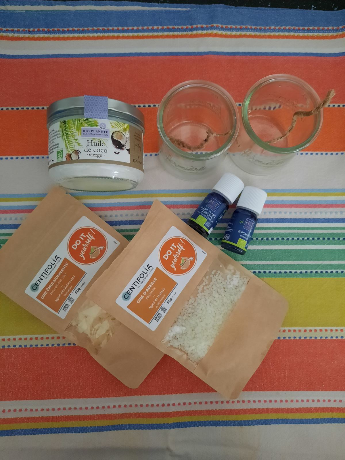 Homemade candles with essential oils Go Green Go Eco