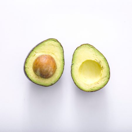 Natural face mask with avocado